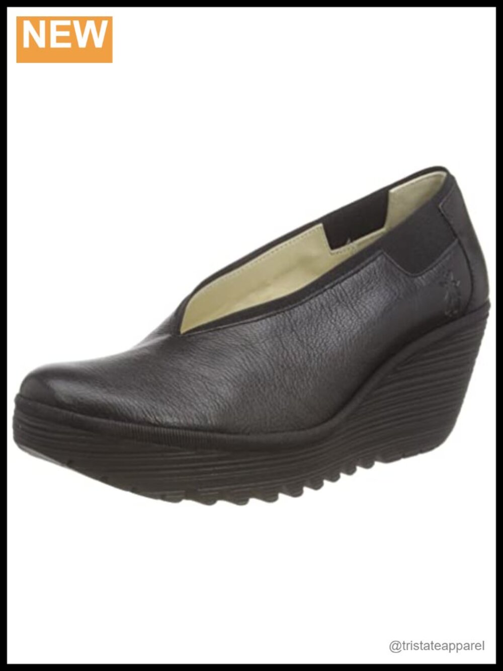 Fly London Yoza438fly Leather Lined Wedge Pump Formal Casual